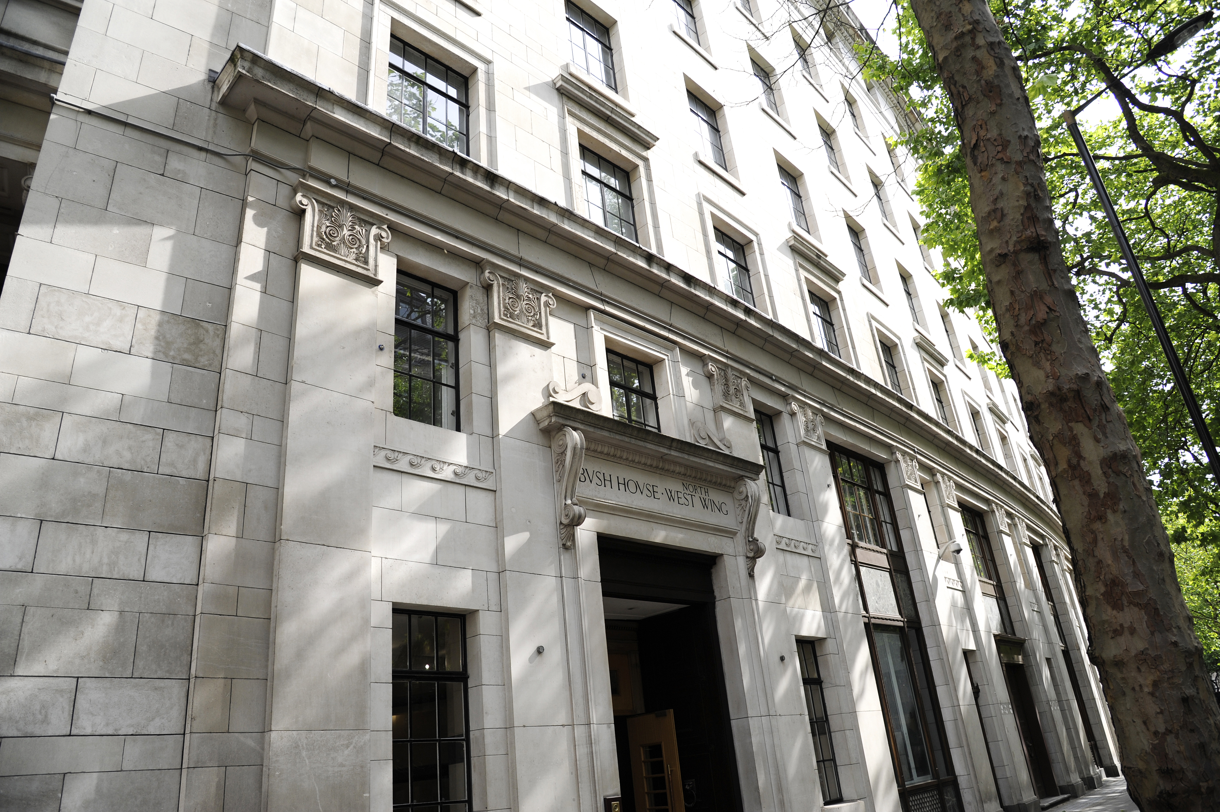 Bush House located end of Kingsway between Aldwych and Strand, London