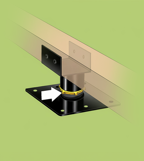 Lock the Swift Leveller Mini base in place