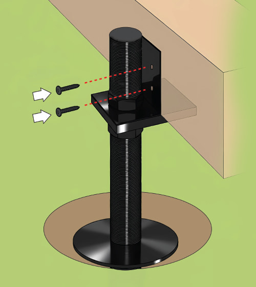 Position the Swift Leveller Max in the hole and fix it to the frame